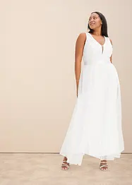Abito da sposa con paillettes e gonna in tulle staccabile, bonprix