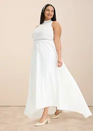 Abito da sposa in satin lucido con pizzo, bonprix