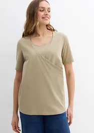 Maglia prémaman / da allattamento in cotone biologico (pacco da 2), bonprix