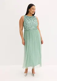 Abito lungo con paillettes, bonprix