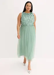 Abito lungo con paillettes, bonprix