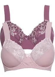 Reggiseno con ferretto e spalline imbottite (pacco da 2), bonprix
