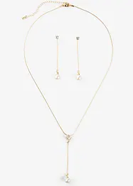 Collana e orecchini (set 3 pezzi), bonprix