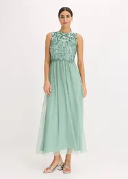 Abito lungo con paillettes, bonprix