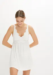 Sottoveste in viscosa con ricami traforati, bonprix