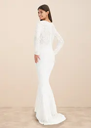 Abito da sposa ricamato con paillettes, bonprix