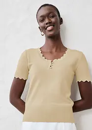 Maglione in misto seta a mezze maniche, bonprix