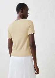 Maglione in misto seta a mezze maniche, bonprix