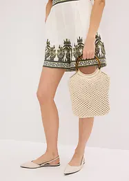 Borsa shopper effetto macramè, bonprix
