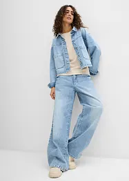 T-shirt in crêpe strutturato, bonprix