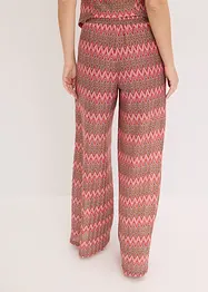 Pantaloni larghi in jersey effetto uncinetto, bonprix