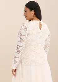 Maglia in pizzo a maniche lunghe, bonprix