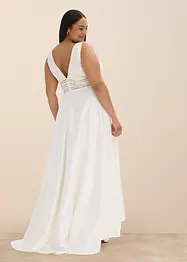 Abito da sposa in satin lucido con pizzo, bonprix