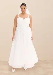 Abito da sposa in delicato tulle con pizzo, bonprix