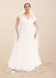 Abito da sposa in delicato tulle con pizzo, bonprix