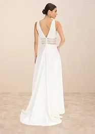 Abito da sposa in satin lucido con pizzo, bonprix