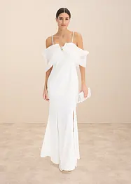 Abito da sposa in satin lucido con strass, bonprix