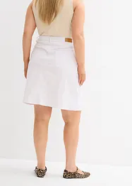 Gonna di jeans elasticizzata a vita alta, bonprix