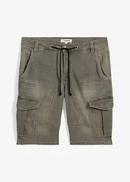 Bermuda di jeans in felpa, regular fit, bonprix
