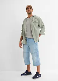 Jeans cargo a pinocchietto regular fit, straight, bonprix