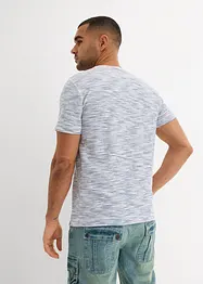 Maglia serafino a maniche corte in puro cotone, bonprix