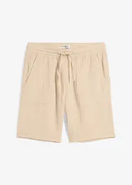 Bermuda in mussola con elastico in vita, bonprix