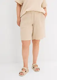 Bermuda in mussola con elastico in vita, bonprix