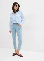 Jeans slim fiti con cinta comoda, vita media, bonprix