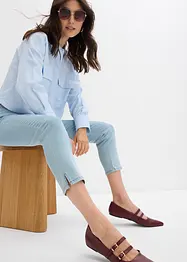Jeans slim fiti con cinta comoda, vita media, bonprix