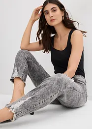 Mom jeans con effetto sdrucito, bonprix