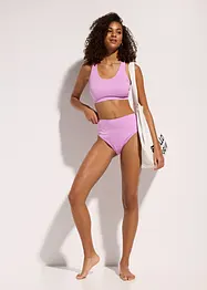 Bikini a bustier a costine (set 2 pezzi), bonprix