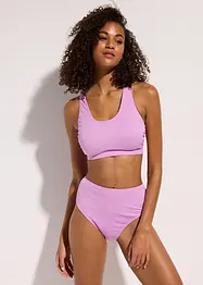 Bikini a bustier a costine (set 2 pezzi), bonprix
