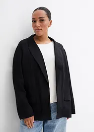 Blazer in misto viscosa crinkle strutturato, bonprix