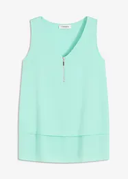 Top in viscosa con cerniera, bonprix