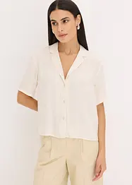 Camicetta in satin con colletto a revers, bonprix