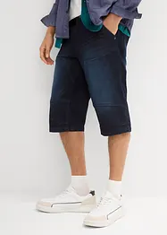 Bermuda in jeans lunghi elasticizzati, regular fit, bonprix