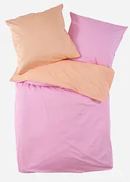 Biancheria da letto double-face in percalle tinta unita, bonprix