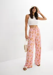 Pantaloni in morbida viscosa con elastico in vita, bonprix