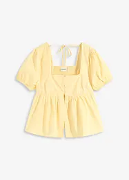 Blusa con maniche a palloncino e bottoni, bonprix