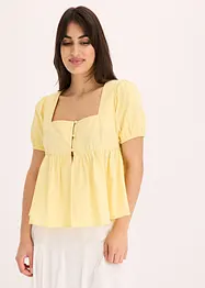 Blusa con maniche a palloncino e bottoni, bonprix