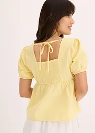 Blusa con maniche a palloncino e bottoni, bonprix
