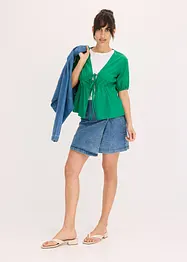 Blusa con laccetti, bonprix