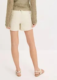 Shorts in twill con cintura da annodare, bonprix