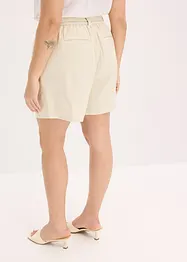 Shorts in twill con cintura da annodare, bonprix