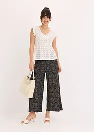 Maglia con ricami traforati, bonprix