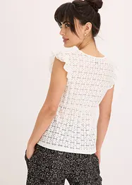 Maglia con ricami traforati, bonprix