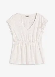 Maglia con ricami traforati, bonprix