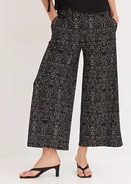 Pantaloni culotte in  jersey crêpe, bonprix