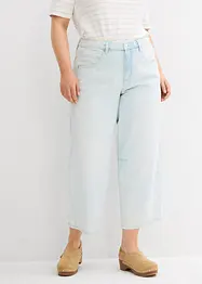 Jeans cropped a palloncino, vita media, bonprix
