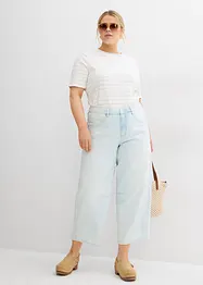 Jeans cropped a palloncino, vita media, bonprix